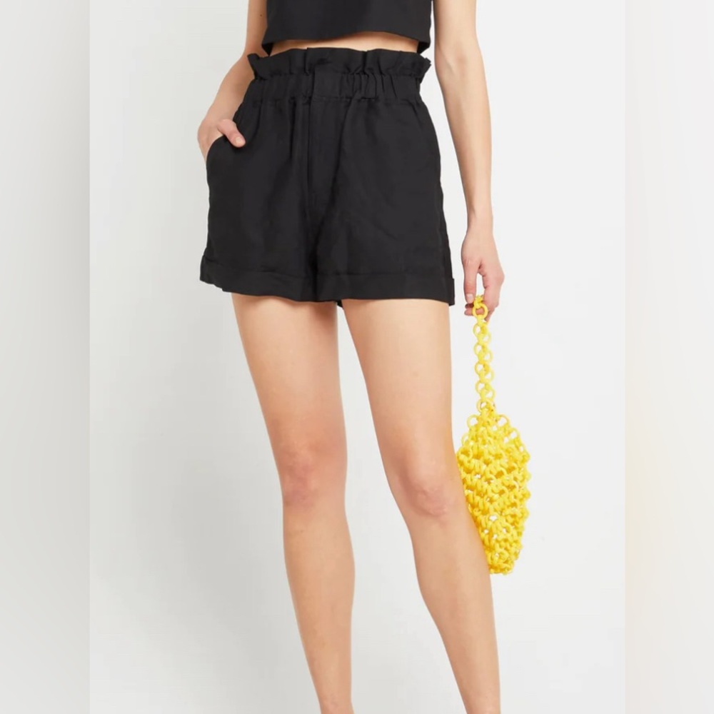 OPT Paperbag High-Waisted Shorts, Size Small.